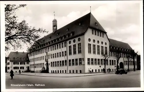 Ak Rüsselsheim am Main Hessen, Rathaus