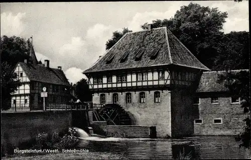 Ak Burgsteinfurt Steinfurt im Münsterland, Schloßmühle