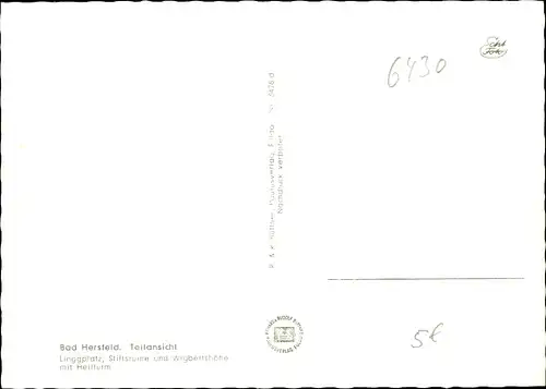 Ak Bad Hersfeld Hessen, Teilansicht