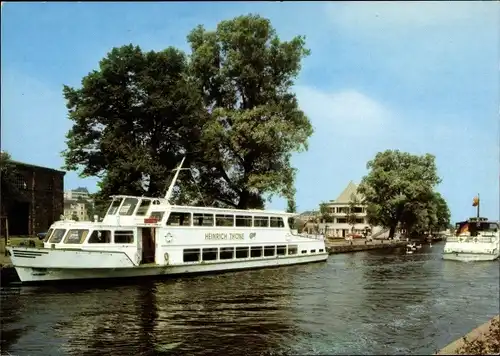 Ak Mülheim an der Ruhr, Wasserbahnhof, Motorboot Heinrich Thome