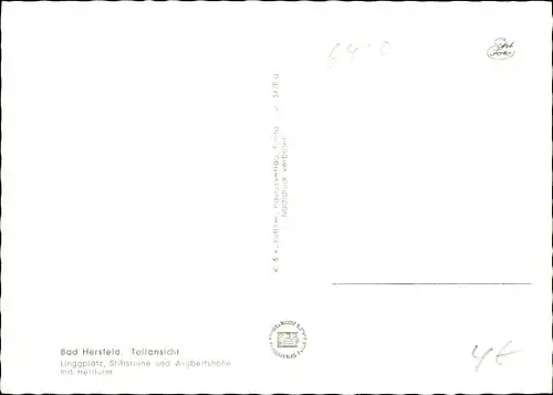 Ak Bad Hersfeld Hessen, Teilansicht