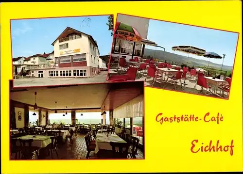 Ak Eichhof Bad Hersfeld Hessen, Gasthof und Café