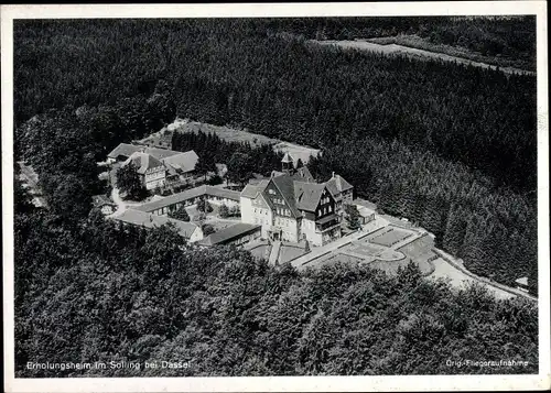 Ak Dassel in Niedersachsen, Fliegeraufnahme, Solling, CVJM Erholungsheim