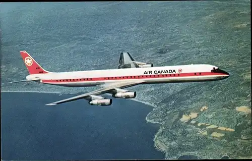 Ak Kanadisches Passagierflugzeug, Air Canada, Douglas DC-8