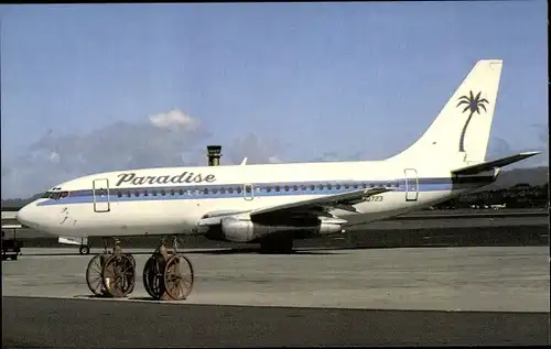 Ak Amerikanisches Passagierflugzeug, Paradise Airlines, Boeing 737-297A