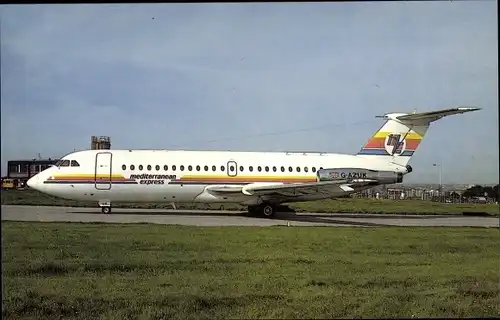 Ak Britisches Passagierflugzeug, Mediterranean Express, G-AZUK, BAe BAC 1-11-476FM