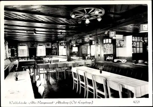 Ak Altenberg Erzgebirge, Waldschänke Altes Raupennest