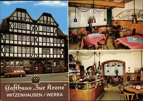 Ak Witzenhausen an der Werra Hessen, Gasthaus Zur Krone