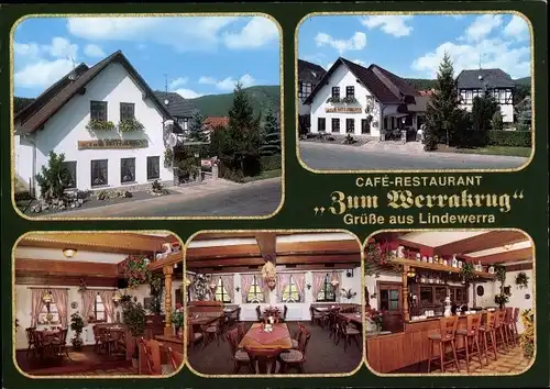 Ak Lindewerra in Thüringen, Restaurant Zum Werrakrug