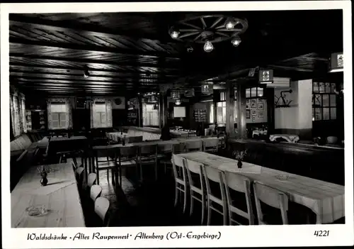 Ak Altenberg im Erzgebirge, Waldschänke Altes Raupennest