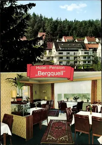 Ak Altenau Clausthal Zellerfeld im Oberharz, Pension Bergquell