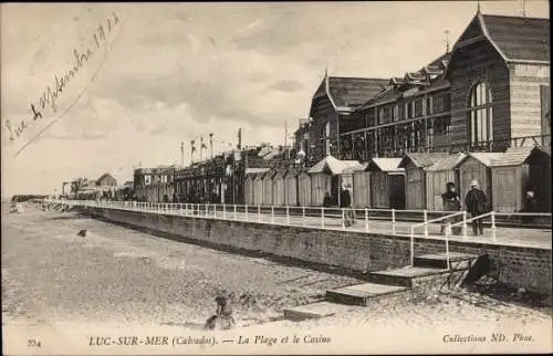 Ak Luc sur Mer Calvados, La Plage et le Casino