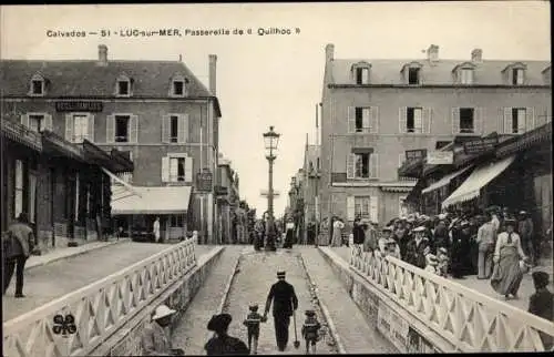 Ak Luc sur Mer Calvados, Passerelle de Quilhoc