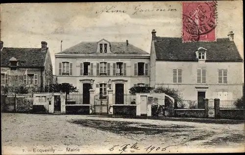 Ak Ecquevilly Yvelines, Mairie