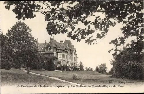 Ak Ecqueville Yvelines, Château de Romainville