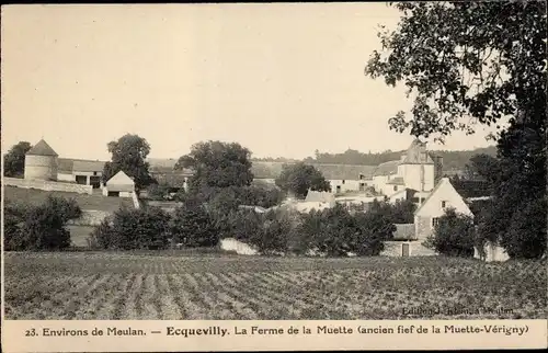 Ak Ecqueville Yvelines, La Ferme de la Muette