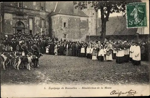Ak Bonnelles Yvelines, Equipage de Ville, Benediction de la Meute