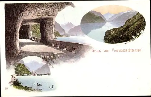 Ak Kanton Uri, Vierwaldstättersee, Brücke