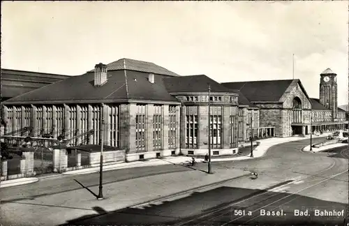 Ak Bâle Basel Stadt Schweiz, Bahnhof