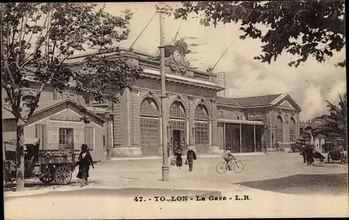 Ak Toulon Var, La Gare