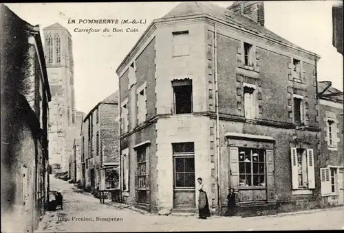 Ak La Pommeraye Maine et Loire, Carrefour du Bon Coin