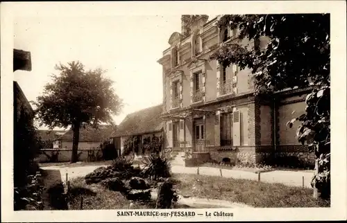 Ak Saint Maurice sur Fessard Loiret, Château