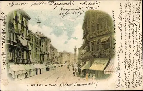 Litho Milano Mailand Lombardia, Corso Vittorio Emanuele