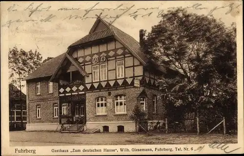 Ak Fuhrberg Burgwedel Niedersachsen, Gasthaus Zum deutschen Hause