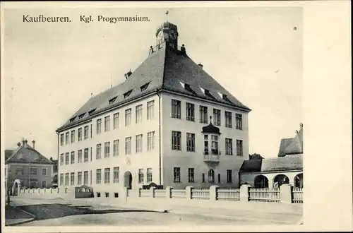 Ak Kaufbeuren an der Wertach in Schwaben, Kgl. Progymnasium