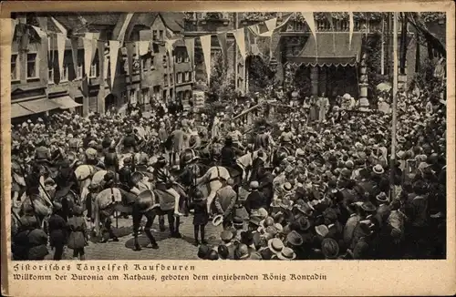 Ak Kaufbeuren an der Wertach in Schwaben, Historisches Tänzelfest