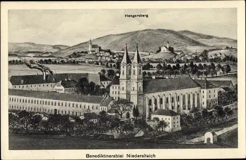 Ak Niederalteich in Niederbayern, Benediktinerabtei