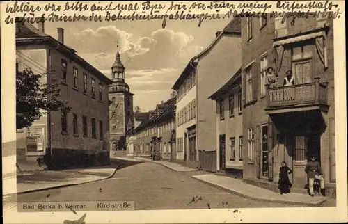 Ak Bad Berka in Thüringen, Kirchstraße