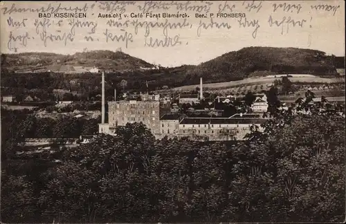 Ak Bad Kissingen Unterfranken Bayern, Cafe Fürst Bismarck