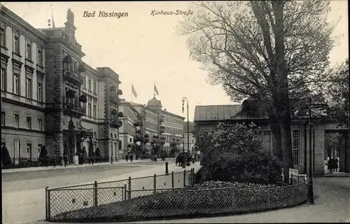 Ak Bad Kissingen Unterfranken Bayern, Kurhaus-Straße