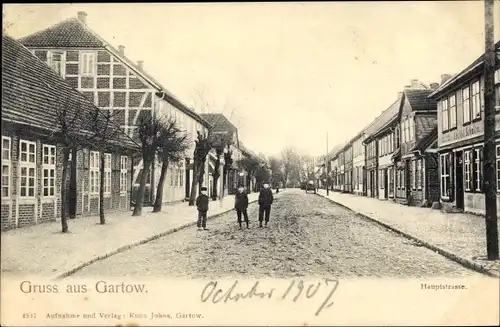 Ak Gartow in Niedersachsen, Hauptstraße