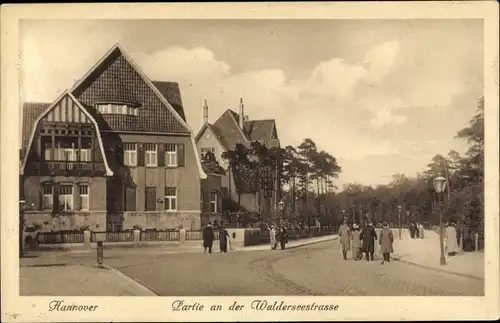 Ak Hannover in Niedersachsen, Partie an der Walderseestraße