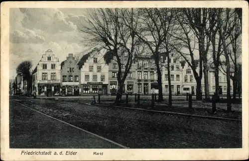 Ak Friedrichstadt an der Eider, Markt