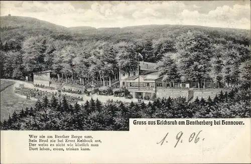 Ak Benthe Ronnenberg in Niedersachsen, Gasthaus Erichsruh am Benther Berg