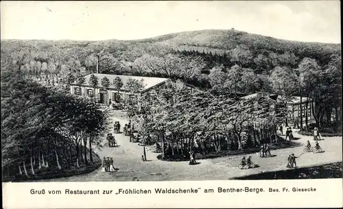 Ak Benthe Ronnenberg in Niedersachsen, Restaurant zur Fröhlichen Waldschenke, Benther Berg