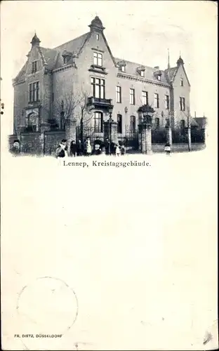 Ak Lennep Remscheid im Bergischen Land, Kreistagsgebäude