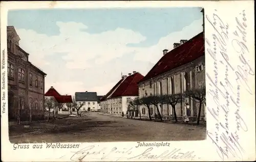 Ak Waldsassen in der Oberpfalz, Johannisplatz