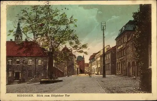 Ak Nideggen in der Eifel, Blick zum Zülpicher Tor