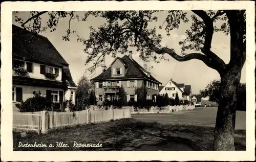 Ak Dietenheim an der Iller Baden Württemberg, Promenade