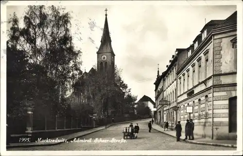 Ak Marktredwitz im Fichtelgebirge, Admiral Scheer Straße