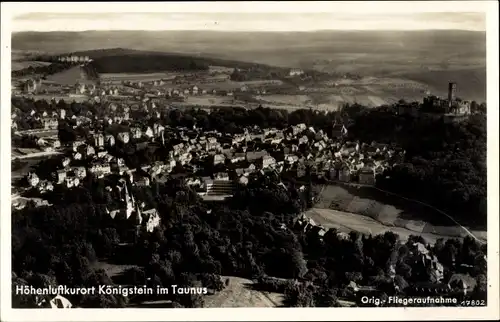 Ak Königstein im Taunus, Blick auf den Ort, Fliegeraufnahme