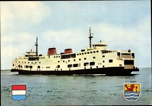 Ak Fährschiff, Prov. Veerboot, Kruiningen Perkpolder