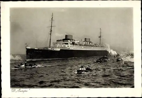 Ak Dampfschiff Europa, Norddeutscher Lloyd