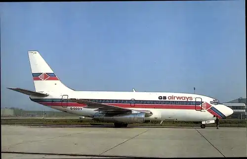 Ak Britisches Passagierflugzeug, GIB Airways, Boeing B 737-2S3