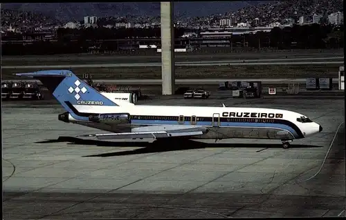 Ak Brasilianisches Passagierflugzeug, Cruzeiro do Sul, Boeing 727-C3