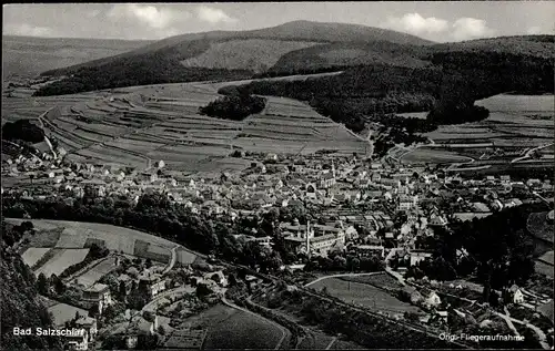 Ak Bad Salzschlirf in Hessen, Fliegeraufnahme